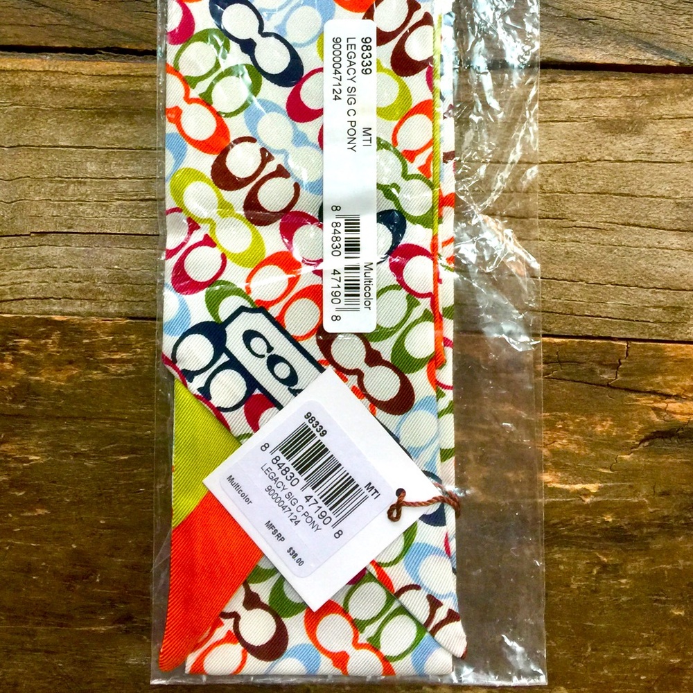 New! Coach reversible handbag scarf.